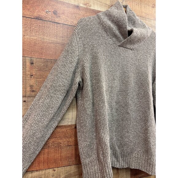 American Eagle Men's Chunky Knit Cowl Neck Sweater Large - Picture 2 of 8